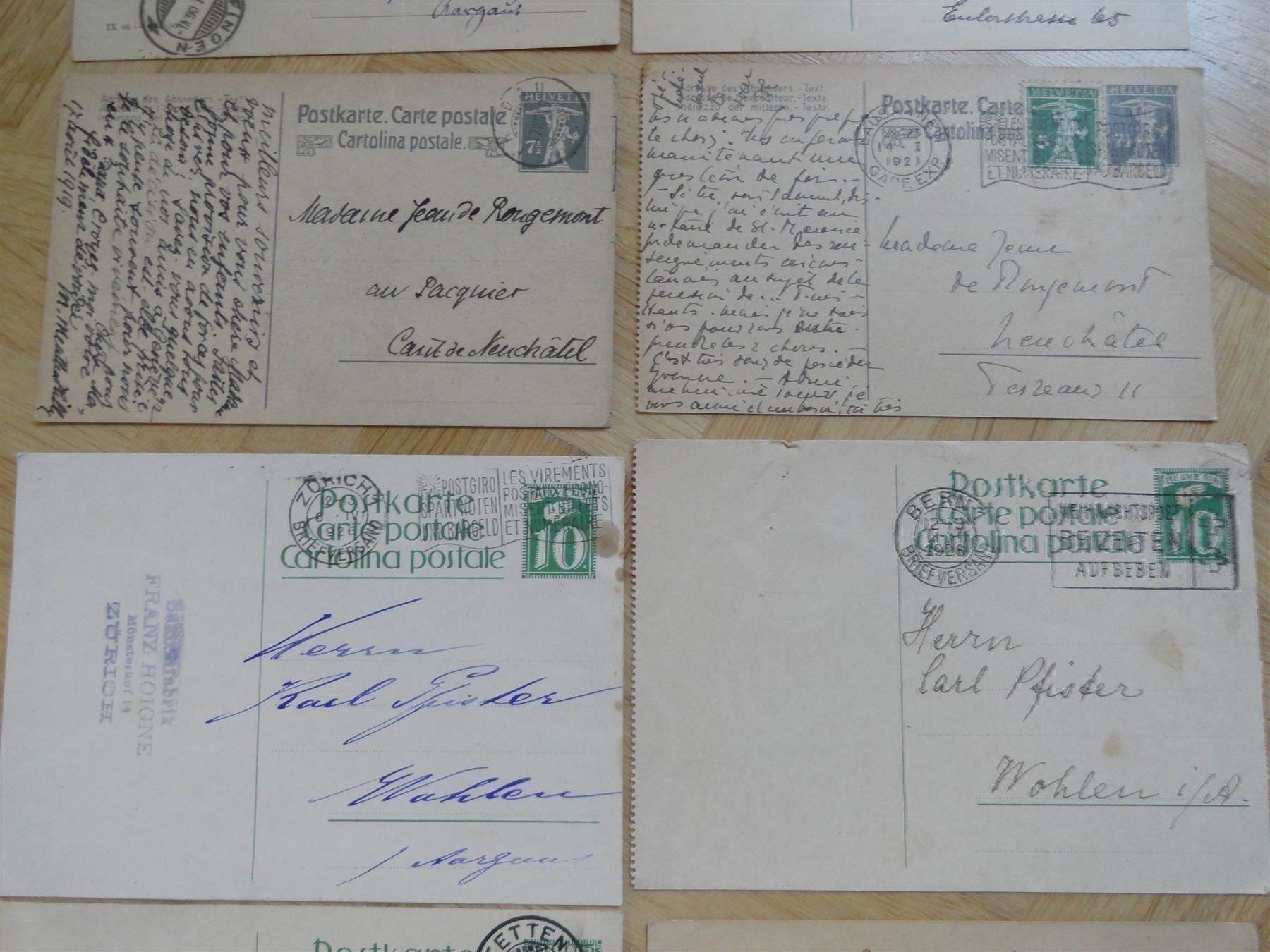Cartoline postali: 54 Post-/Korrespondenzkarten ab 1871 – Usato da stäfa venduto da brandy66 5