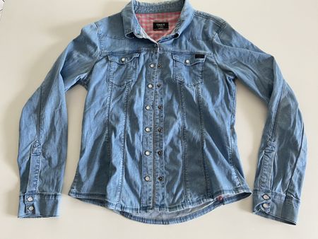 Taillierte Jeansbluse Jeanshemd Only M oder 164