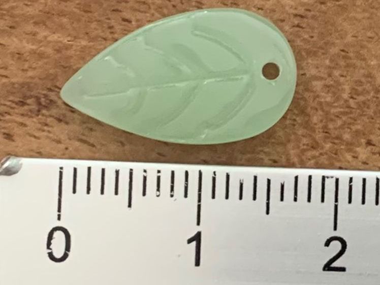 Perle (finte): Glasperlen mint Blätterform, 25 Stück – Nuovo e nell'imballaggio originale da Geneve venduto da vane267 2