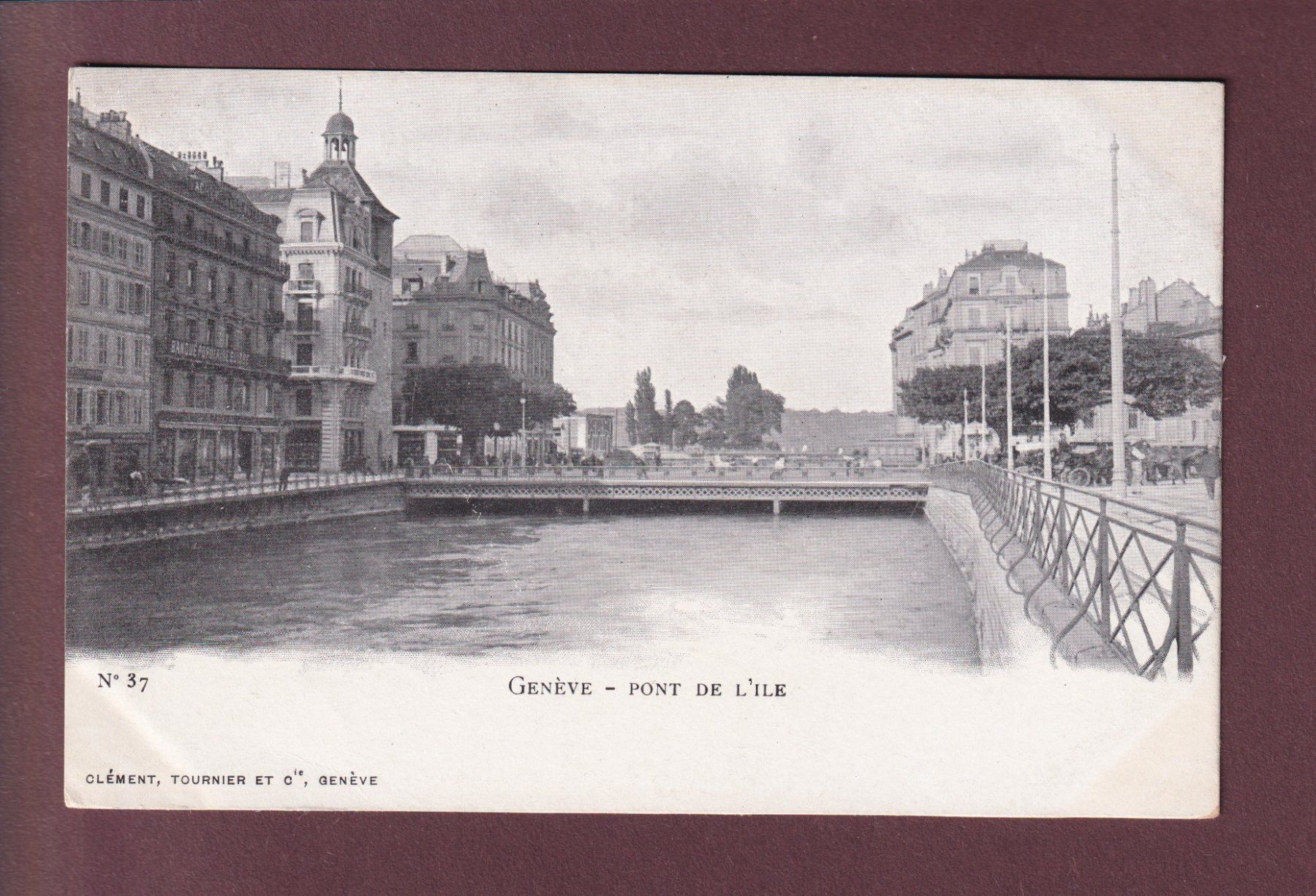 Cartoline postali: GENEVE - Pont de l'Île – Usato da Pully venduto da nicecards