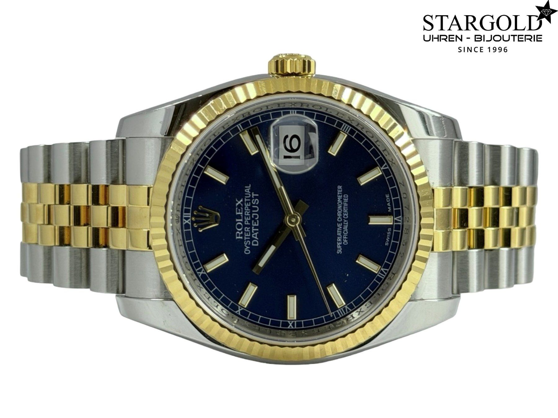 Rolex Orologi: Rolex Datejust 36 Blau  - 116233 – Usato da Zürich venduto da Stargold-Uhren 5