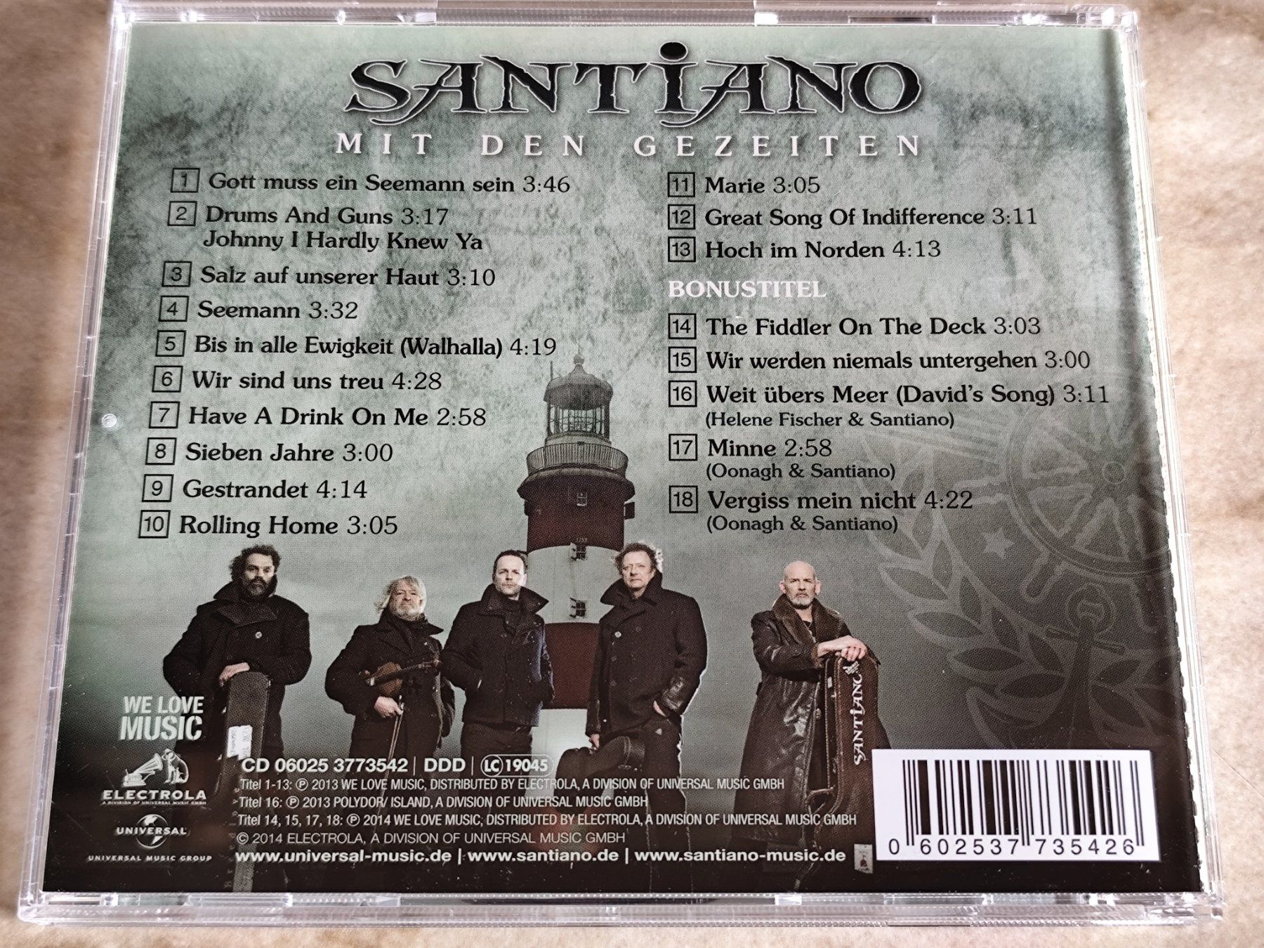 CD: SANTIANO - MIT DEN GEZEITEN - Electrola 2014 Special Edition – Nuovo (secondo la descrizione) da Ermenswil venduto da easyric 2