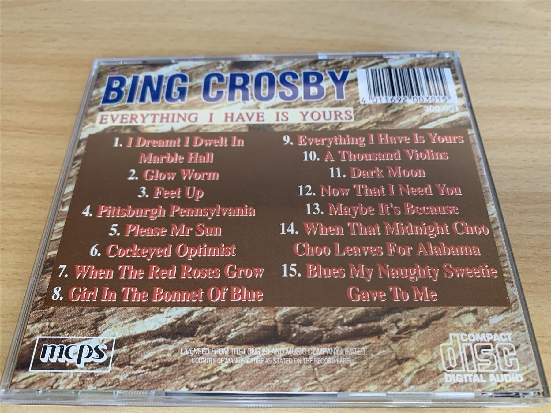 CD: Bing Crosby - Everything I Have Is Yours – Usato da Rikon im Tösstal venduto da Alpenmutz 1