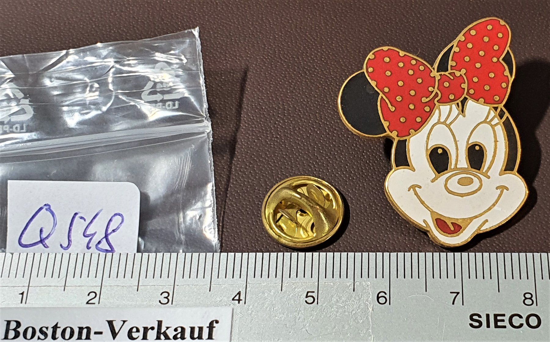 Disney Plaketten & Abzeichen: Q548 - Pin Walt Disney - Minni Mouse – Gebraucht aus Reinach BL von Boston-Verkauf 2