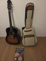 Epiphone Akustikgitarre mit Tasche und Lehrbuch