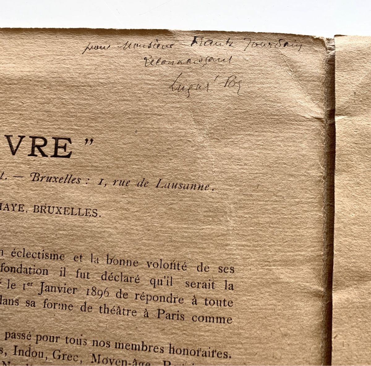 Livres: Programm des Oeuvre-Theaters 1895 – D'occasion à Steinmaur par Flashy01 4