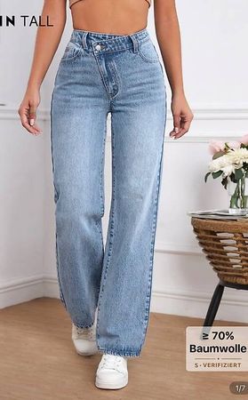 In Tall Jeans, hellblau, Grösse L, Neu!