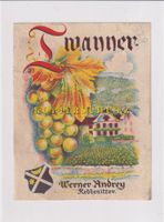 Etikette für Wein - Twanner /bd