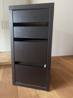 IKEA Schubladenelement schwarz mit vier Schubladen