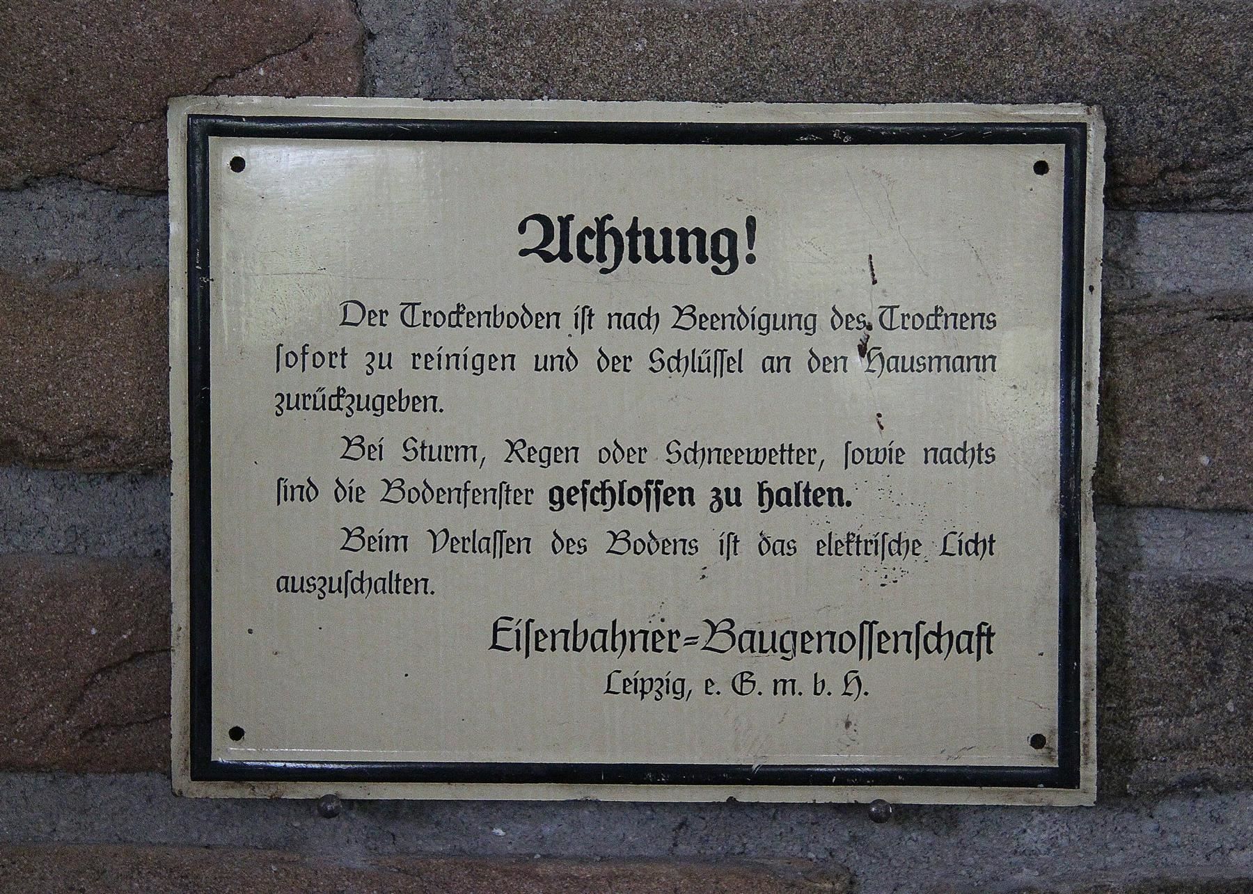 Insegne: Blechschild "Trockenboden" – Usato da Birrwil venduto da brandschatz_birrwil