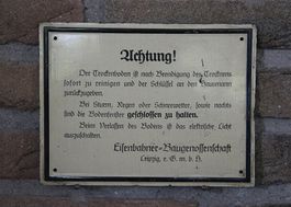 Blechschild "Trockenboden"