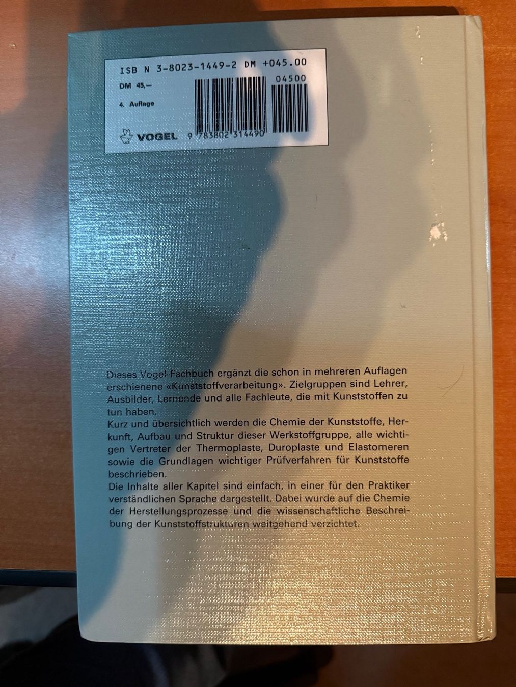 Libri: Lehrbuch Kunststoffkunde – Usato da Rothenthurm venduto da norvil61 1