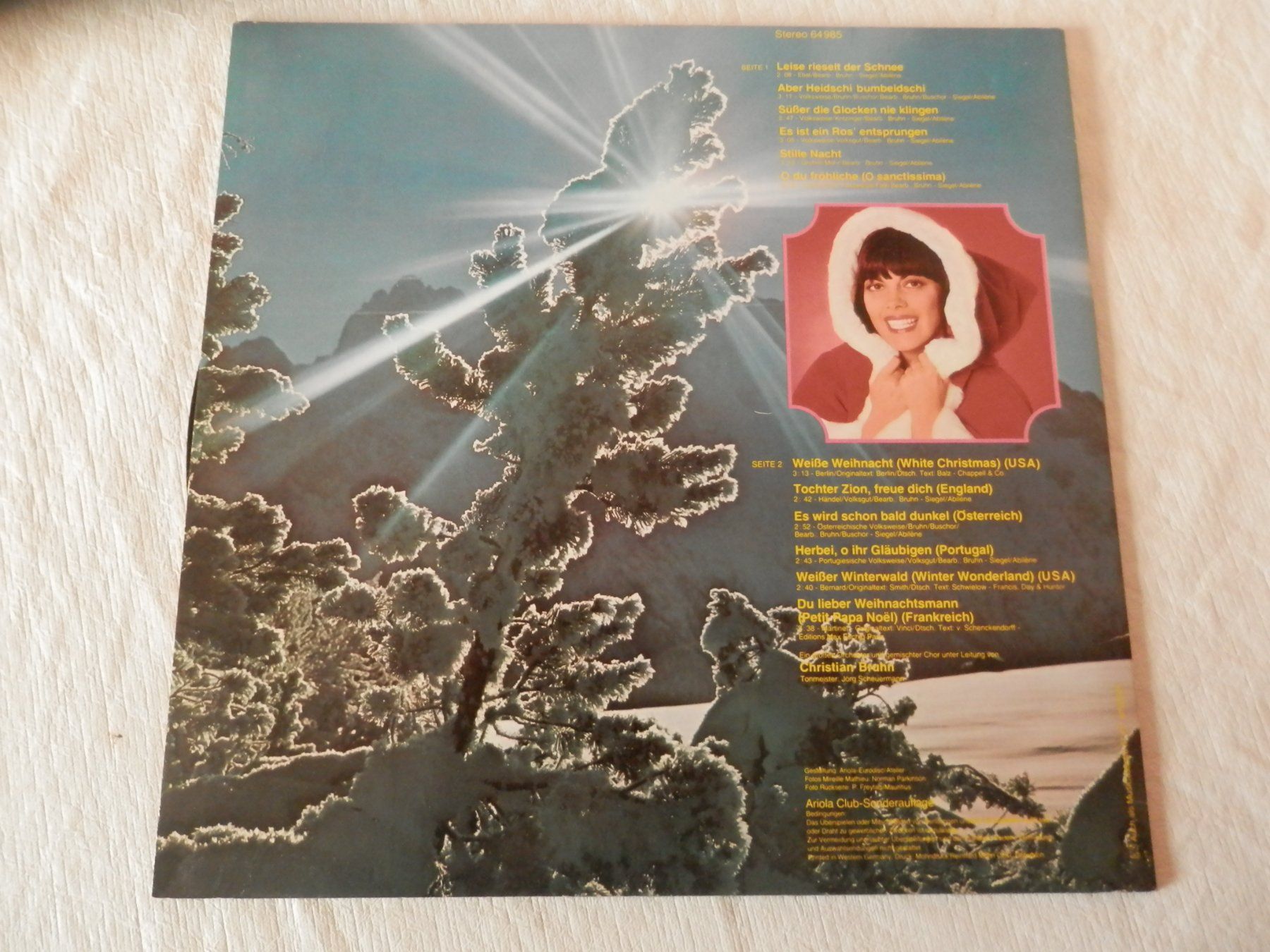 Schallplatten: Mireille Mathieu Weihnachtslieder LP – Gebraucht aus Weiach von weiach81 1