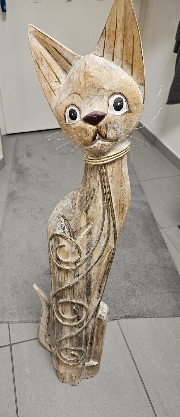 Tutte le decorazioni: Katze aus Holz 100cm – Usato da Kaiseraugst venduto da Carkos
