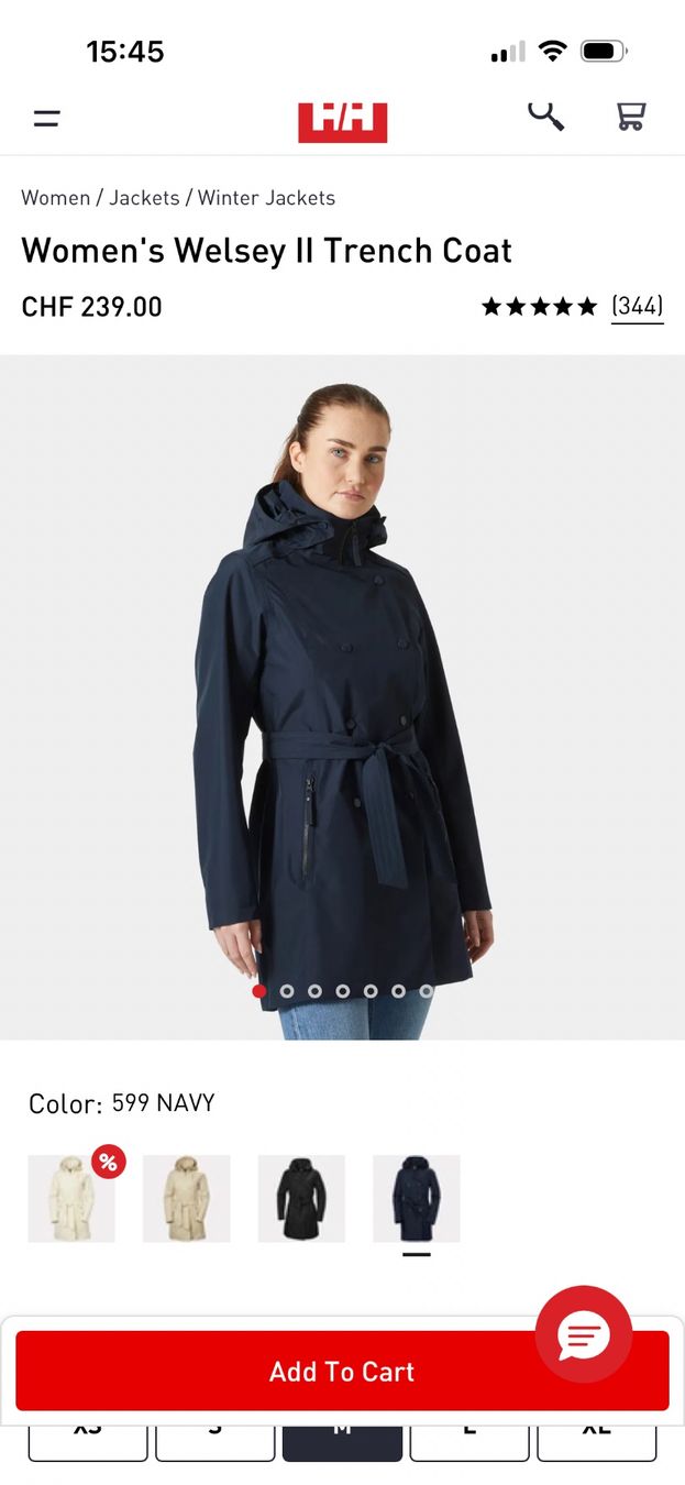Helly Hansen Mäntel: Regenmantel Helly Hansen Grösse M dunkelblau – Gebraucht aus Basel von met_d6zt