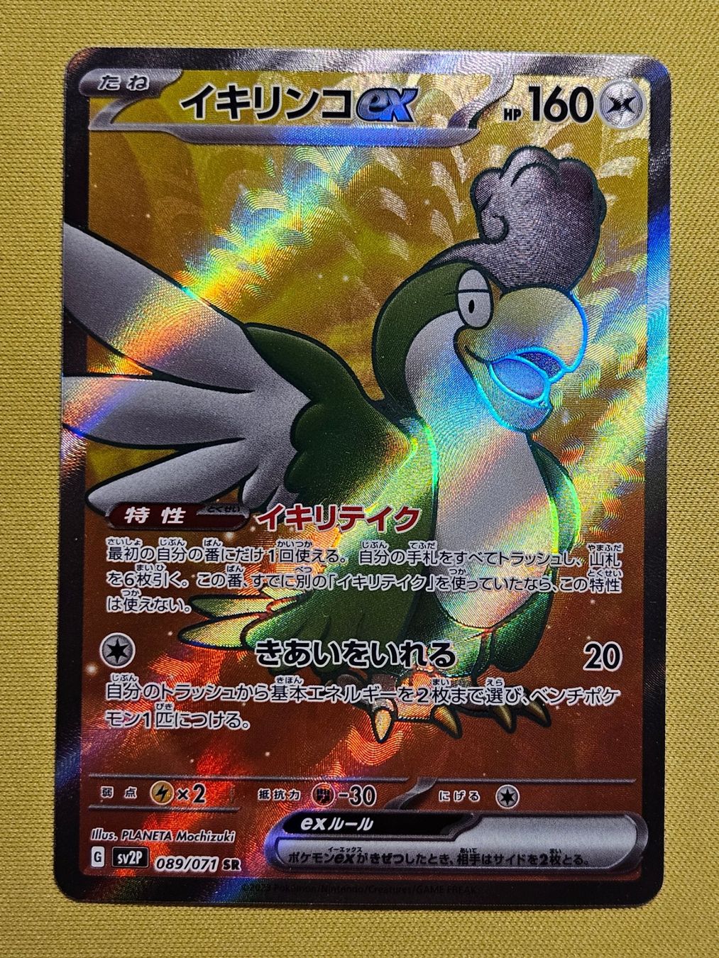 Pokémon Carte collezionabili: sv2P Snow Hazzard - Squawkabilly ex 089/071 SR – Usato da Bellinzona venduto da Pokemarco