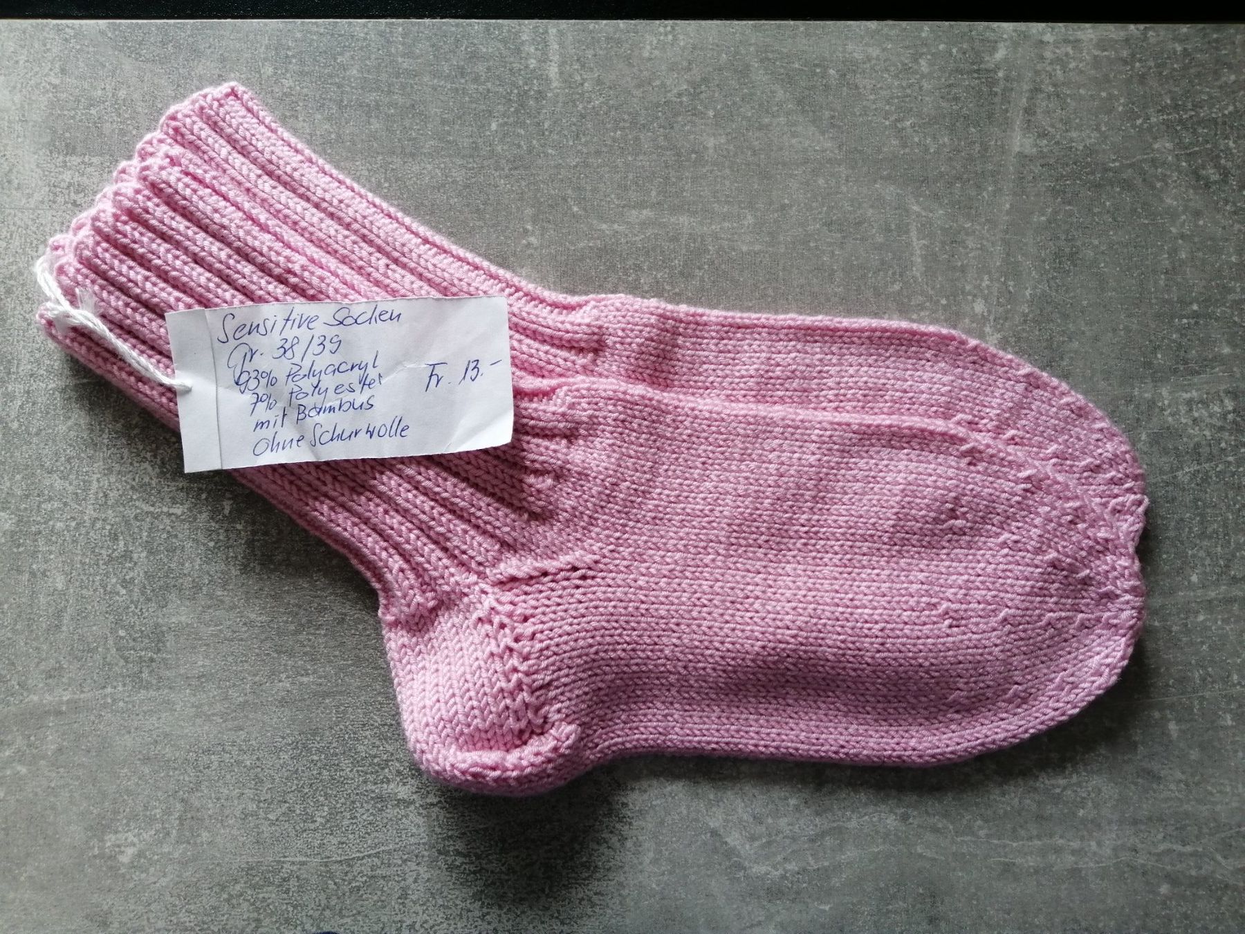 Socken: Socken handgestrickt, Grösse: 38/39 – Neu (gemäss Beschreibung) aus Altstätten SG von willipatricia