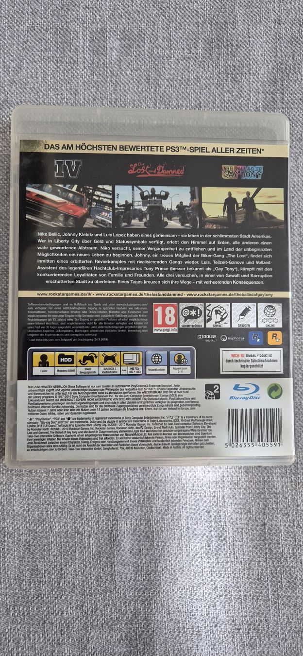 Sony Giochi: GTA IV Complete Edition PS3 Top – Usato da Schwerzenbach venduto da Jamacy 1