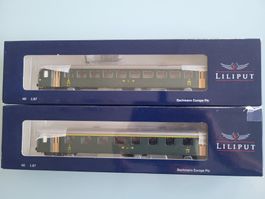 H0 LILIPUT  BLS  2Stk. EWI  Personenwagen NEU !