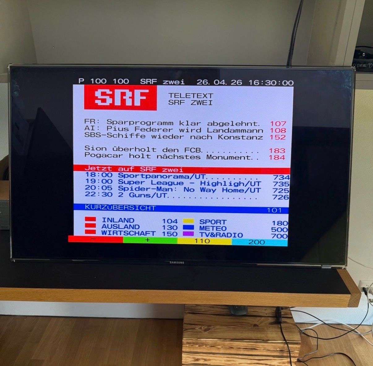 Appareils TV: Samsung TV UE46D7080 LCD – D'occasion à Willisdorf par sonnenwende04