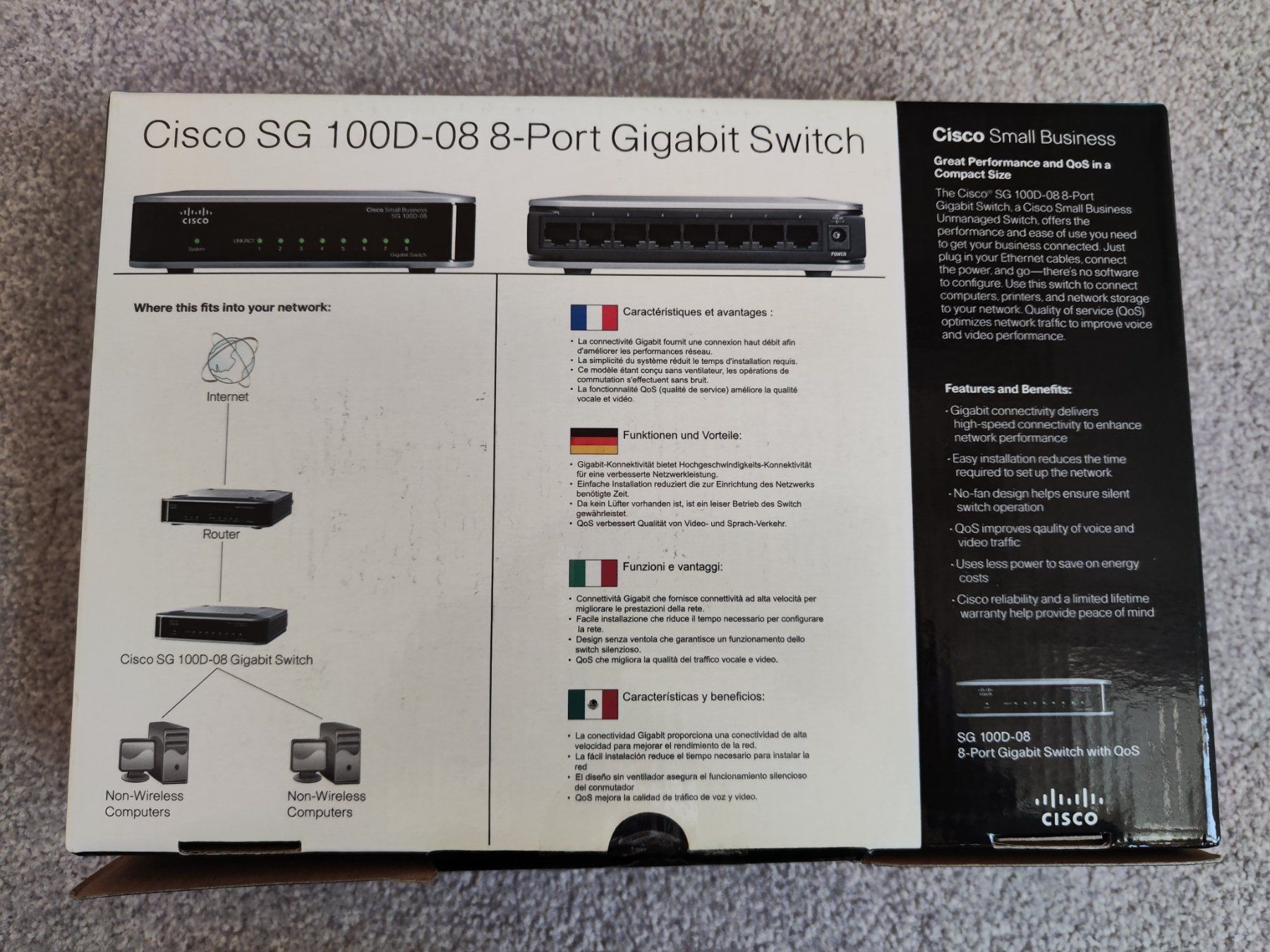 Cisco Hub & Switch: Cisco 8-Port Switch SG 100D-08 – Usato da Neftenbach venduto da Froeschl1 2