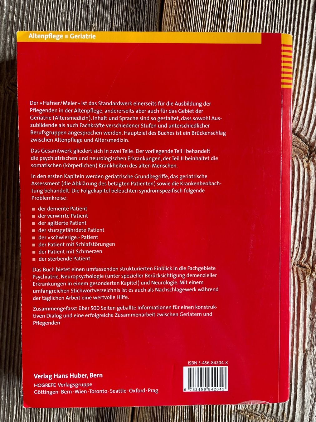 Libri: Geriatrische Krankheitslehre – Usato da Wiggen venduto da cha_p9np 1