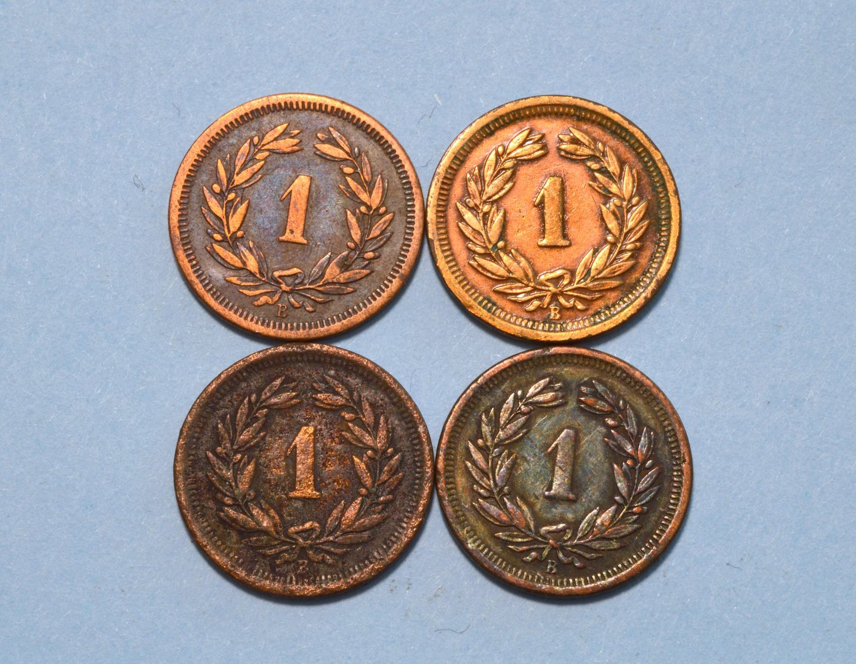 Toutes les monnaies: 4 x 1 Rappen – D'occasion à Oberglatt ZH par dil_85sh 3