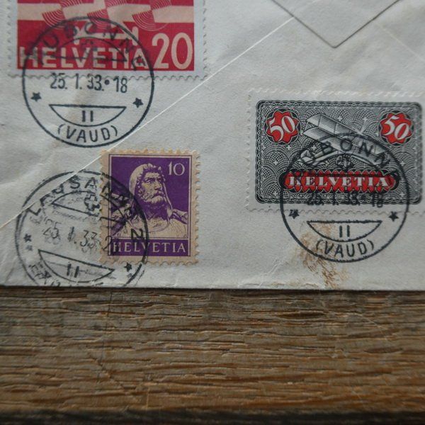 Tutti i francobolli: 1919 / TOP - Flugpost - Beleg mit F 2 – Usato da Egliswil venduto da Trens01 3