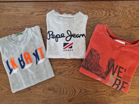 Pullover Pepe Jeans und Benetton Gr. 128 3 Stk.
