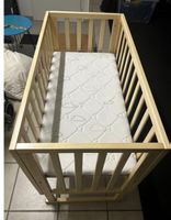 Babybettli aus Holz, Top Zustand, Inkl. NEUER Matratze!