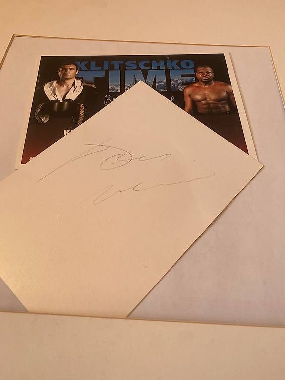 Autografi: Klitschko vs Johnson Bern Autogramm & Sammlerstück – Usato da Wohlen AG venduto da kim_yr99 1