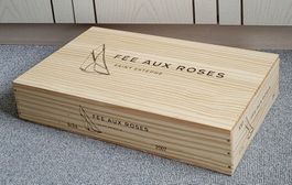 1 XL Weinkiste «Fee aux Roses» mit Deckel