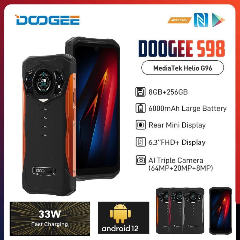 Handys / Smartphones: DOOGEE S98 Smartphone 8GB+256GB – Neu und originalverpackt aus Malans GR von BUYBEST-Schweiz
