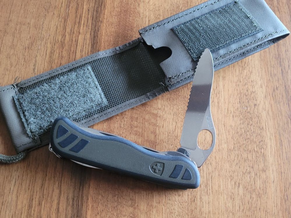 Jagdmesser Laguiole l'éclair neuf avec étui cuir Laguiole (Gebraucht