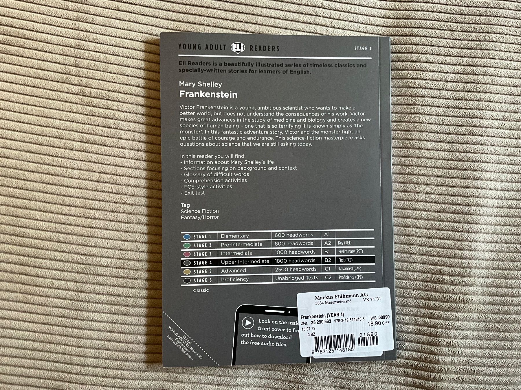 Libri: Frankenstein - Mary Shelley – Nuovo (secondo la descrizione) da Zürich venduto da lisa.alessia93 1