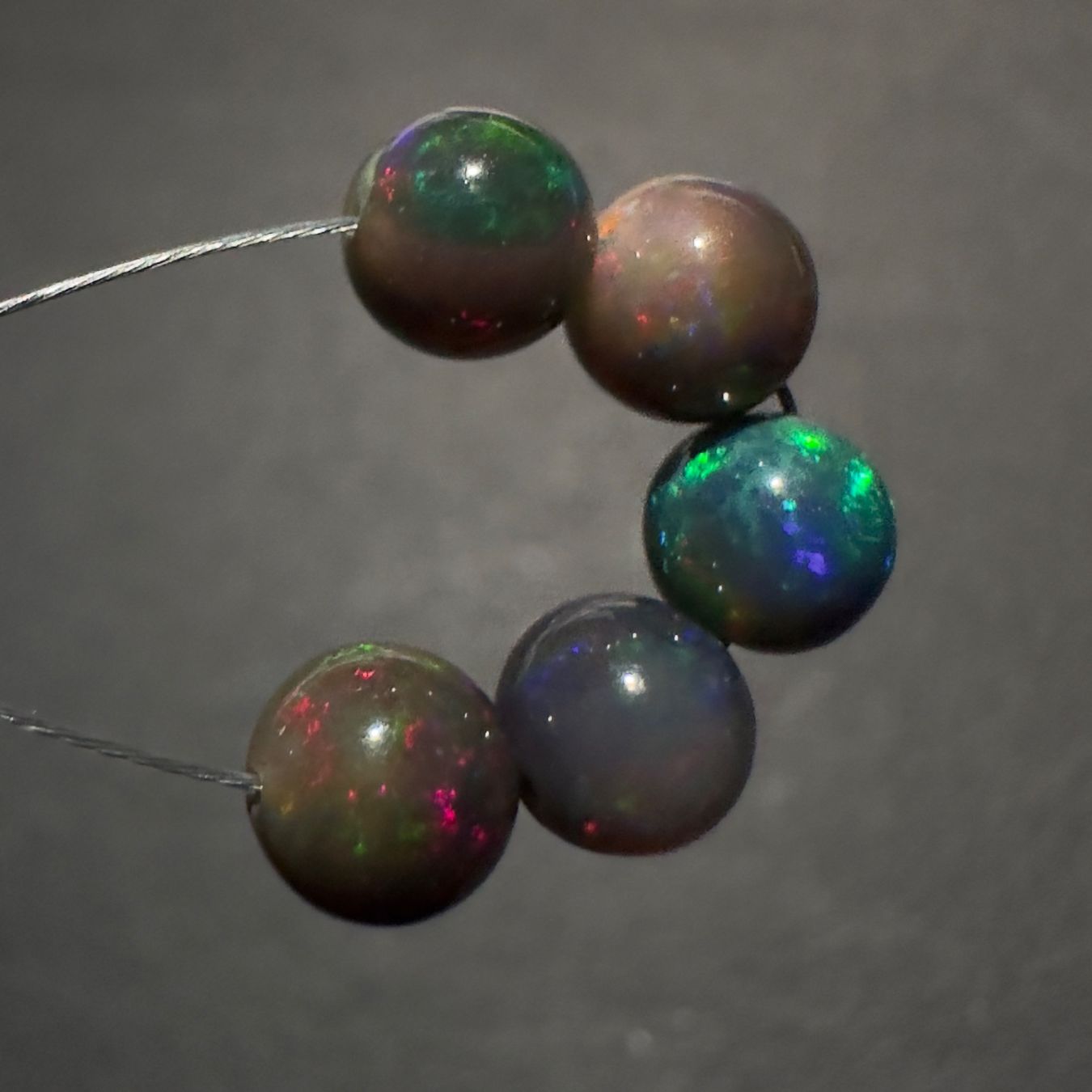 Edelsteine: 3.62 ct - Natural Ethiopian Opal Beads - 5 Pcs – Neu (gemäss Beschreibung) aus Zürich von Yoohooz 9