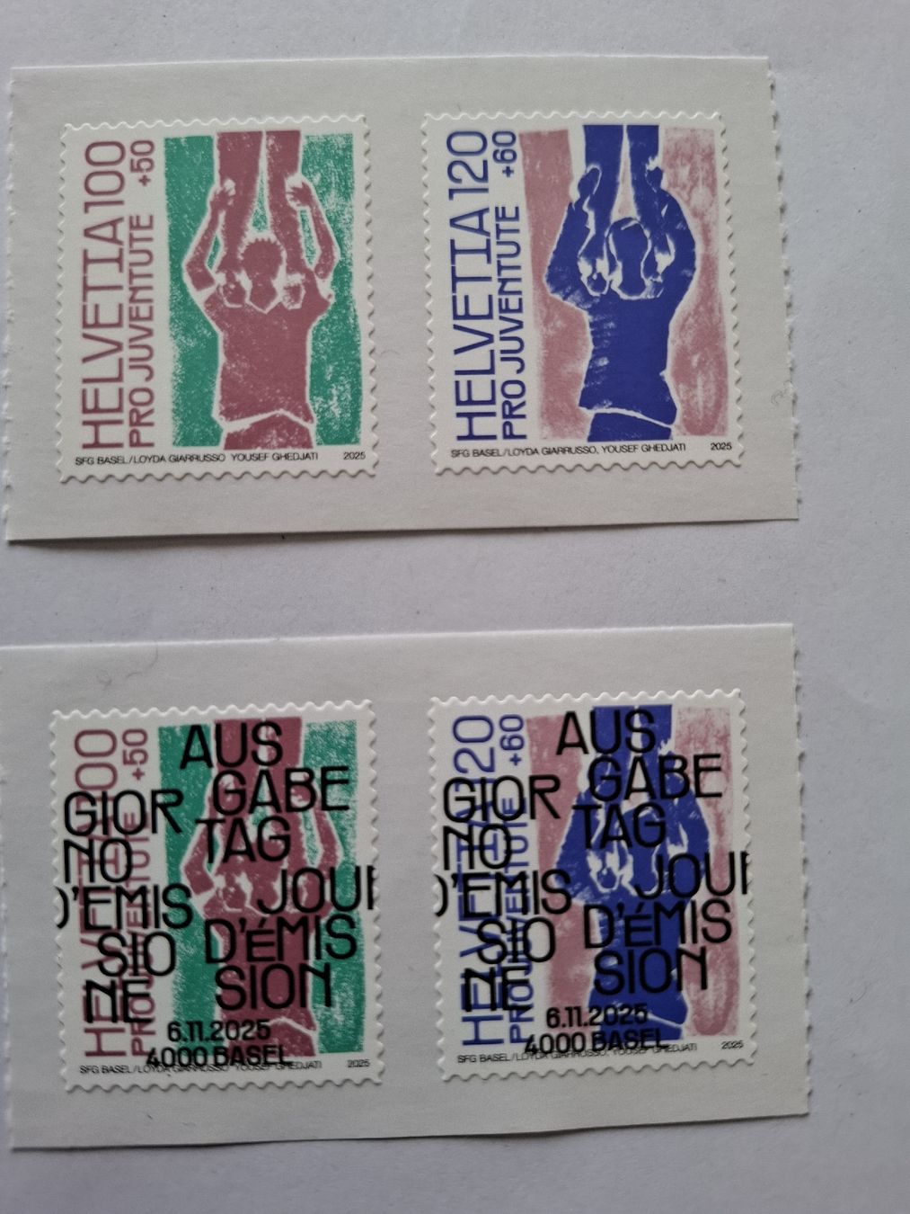 Alle Briefmarken: Pro Juventute Ersttag 6.11.2025 – Gebraucht aus Zürich von Her_by2w