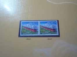 Abart "Jungfraubahn"  2012, **, roter+ blauer Putzer