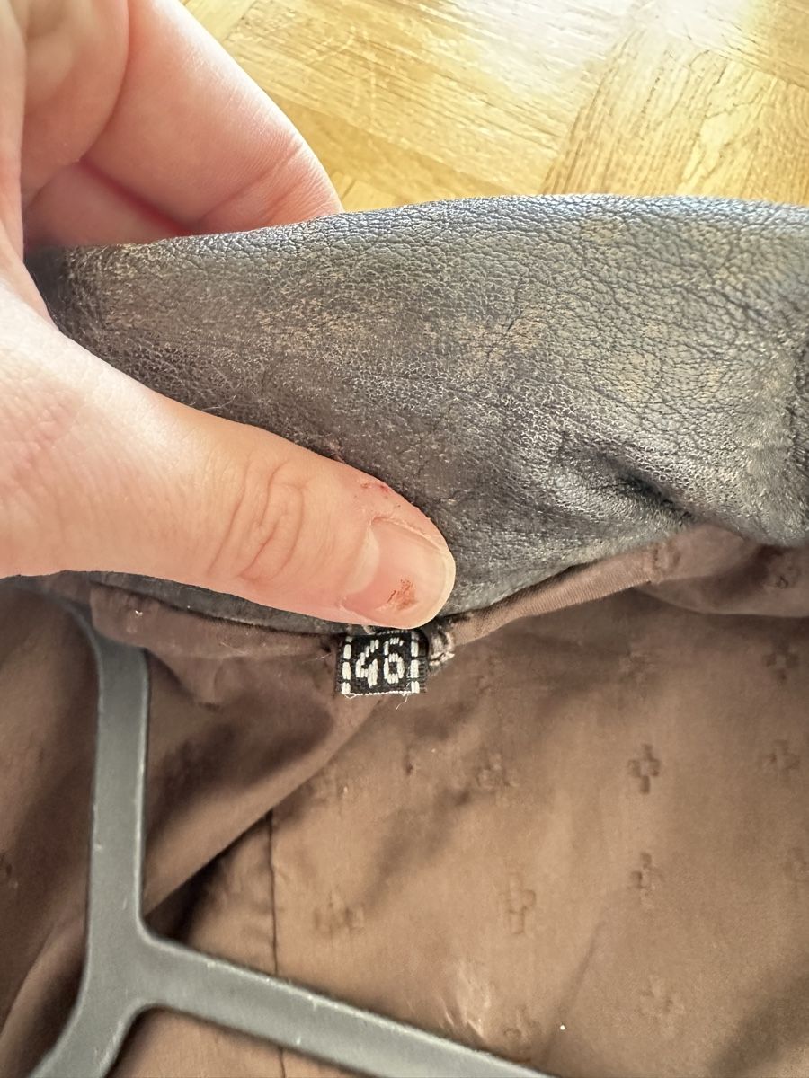 Giacche: Braune Vintage-Lederjacke Gr. 46 – Usato da Zürich venduto da Carlizzl 4