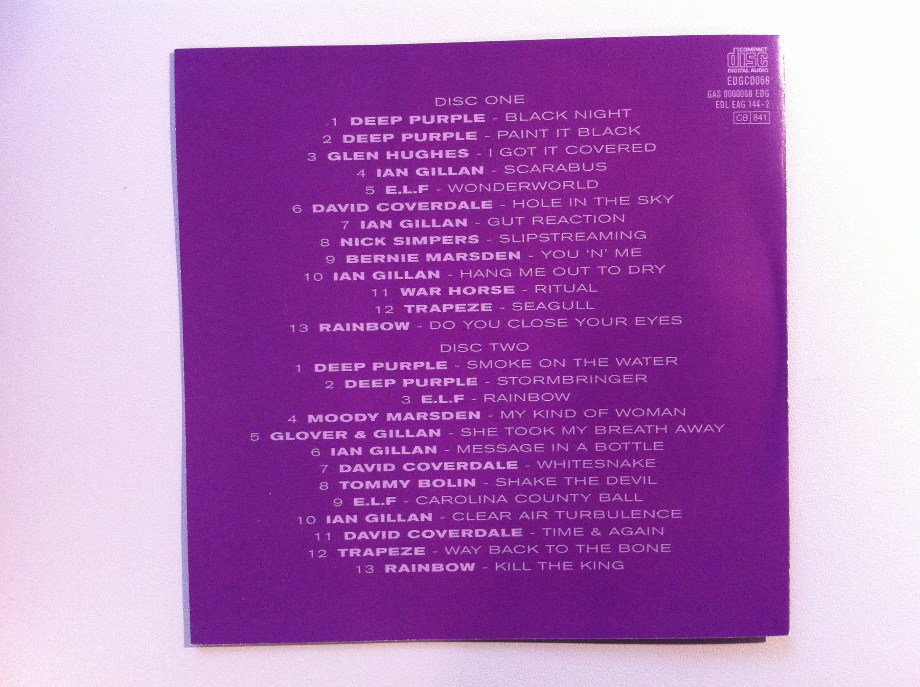 CD: 2 CD "Deep Purple – Usato da Brunnen venduto da Artemis53 2