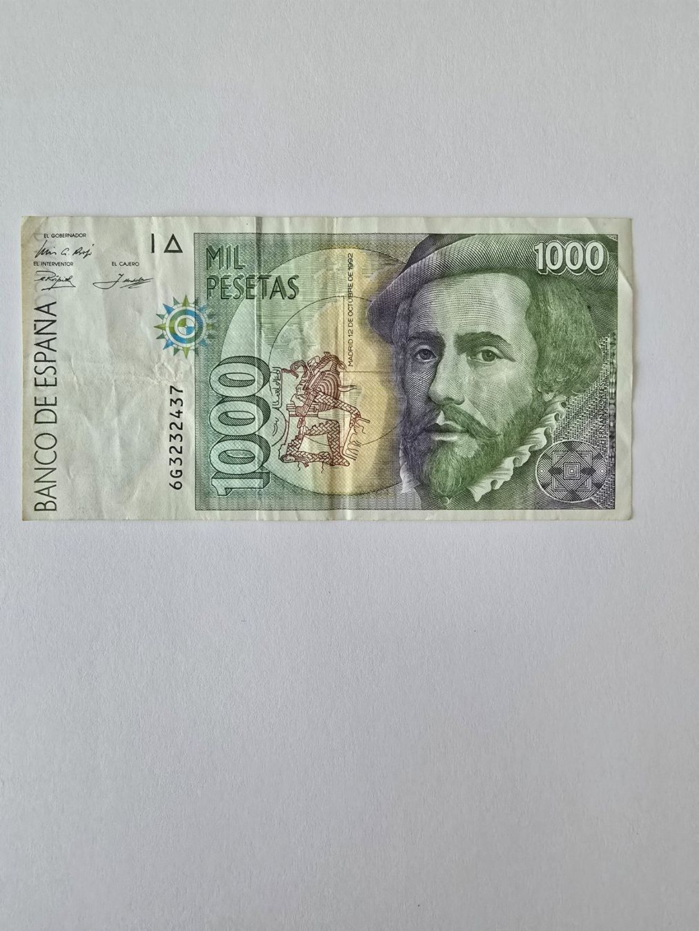 Banknoten: 1000 Peseten Spanien 1936 – Gebraucht aus Neuenhof von brasvarela