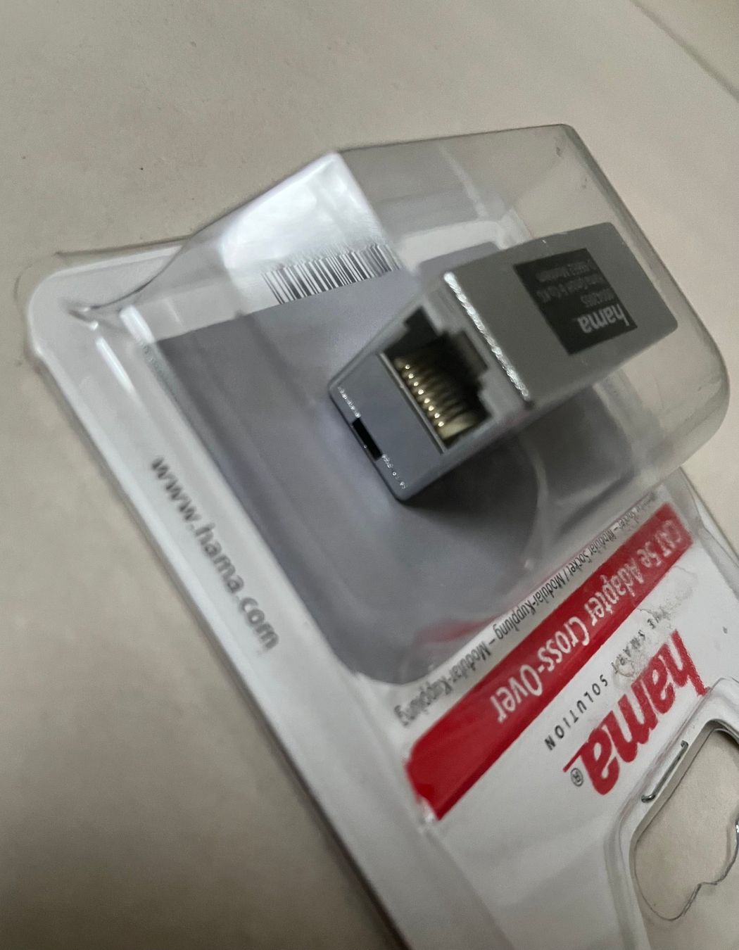 Unità & Adattatore: hama - CAT 5e Adapter Cross Over / Kupplung – Nuovo e nell'imballaggio originale da Zürich venduto da Nostalgia 3