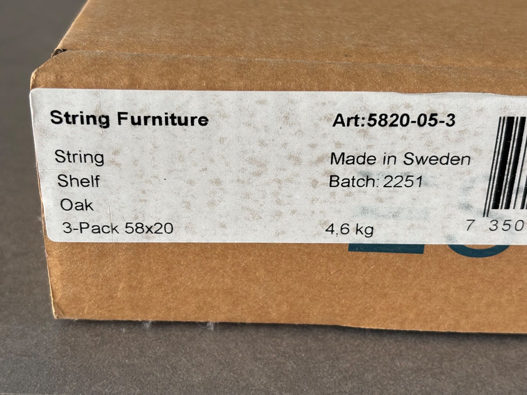 String Regale: String Pocket Wandregal, Eichenfurnier / Weiss, Neu! – Neu und originalverpackt aus Port von powpow1 2