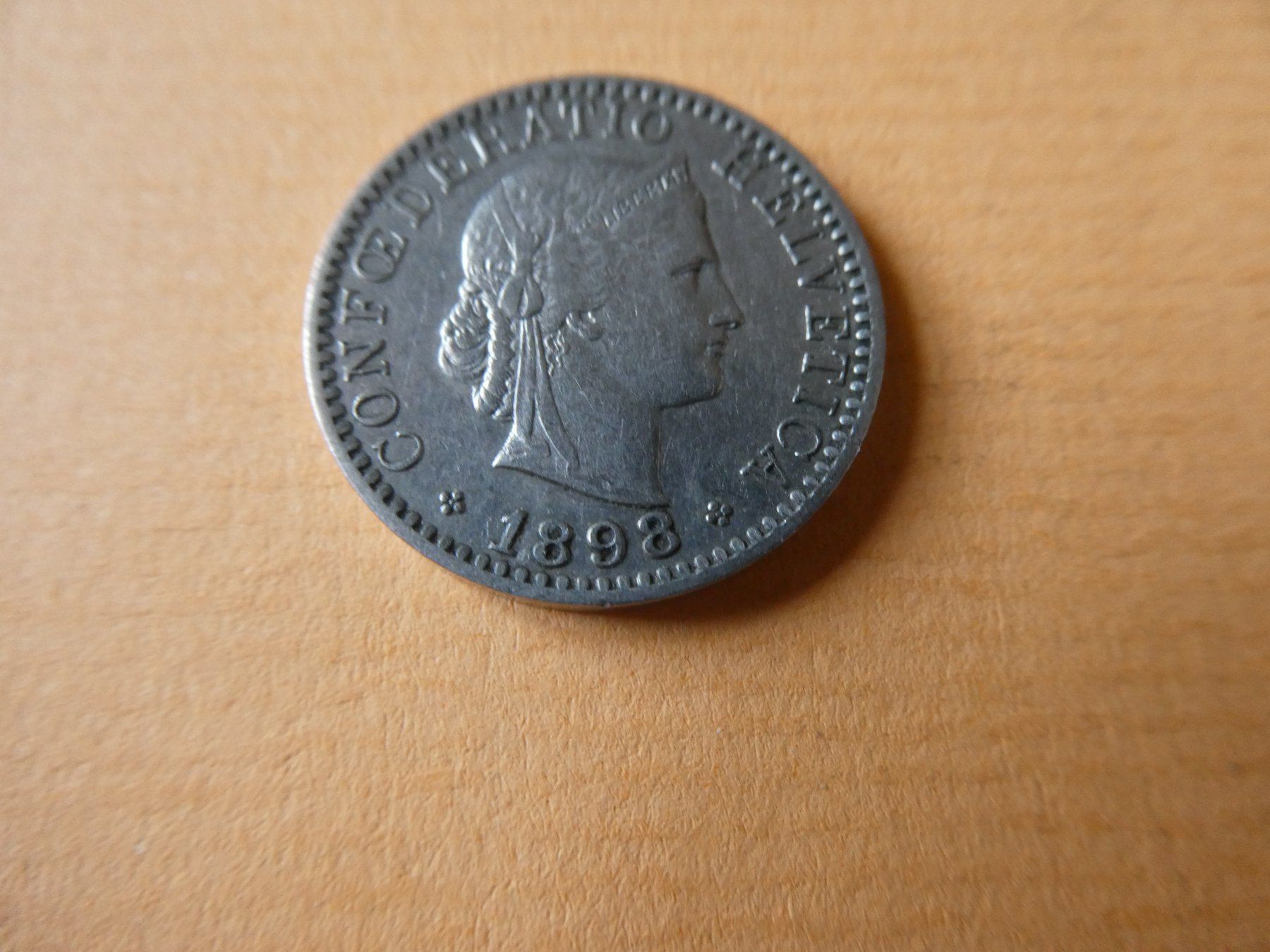 Tutti le monete: Schweiz 1898, 20 Rappen – Usato da Hinterforst venduto da Rohusri