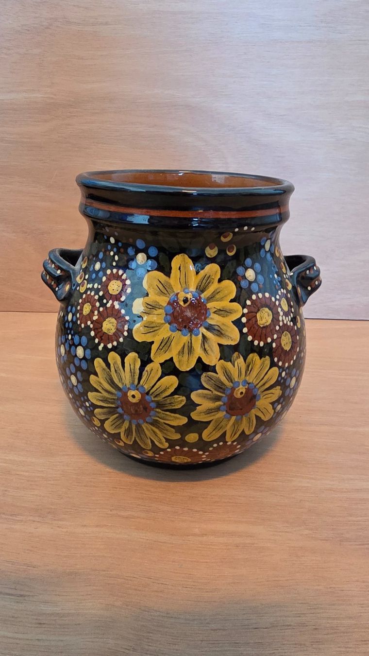 Tutte le decorazioni: Keramikvase mit Blumenmotiv – Usato da Malters venduto da mat_6102