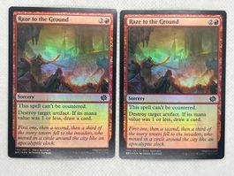2x "Raze to the Ground" Foil aus BRO