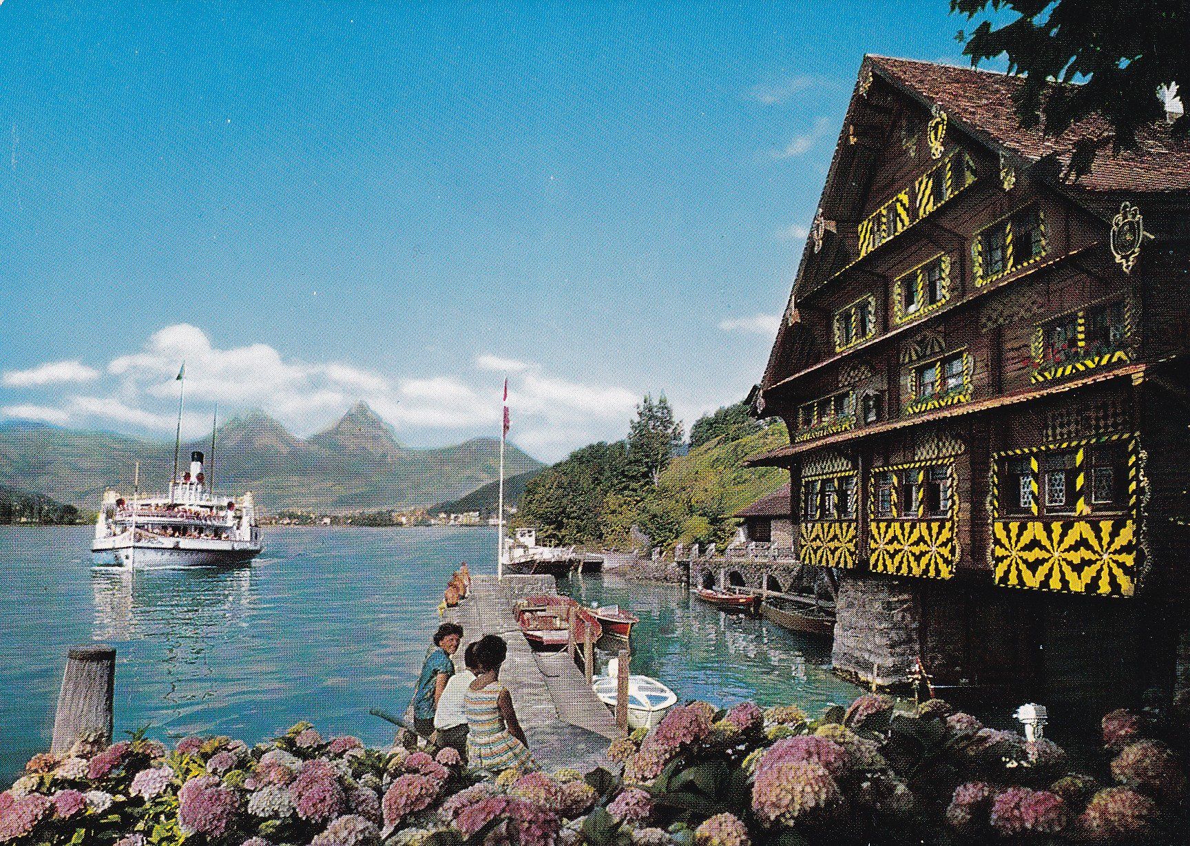 Cartoline postali: Hist, Treibhaus am Vierwalstättersee – Usato da Cormoret venduto da Pascalll2001