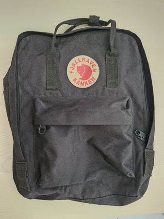 Rucksack Fjällräven Kånken schwarz gebrauchter Zustand