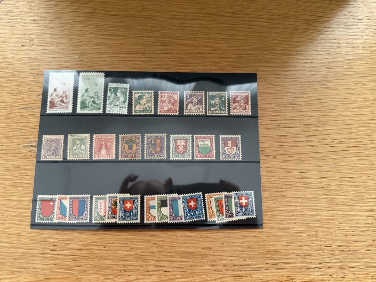 Tutti i francobolli: Pro Juventute Marken ab 1912 bis 1923 – Usato da Murgenthal venduto da Tina_4055