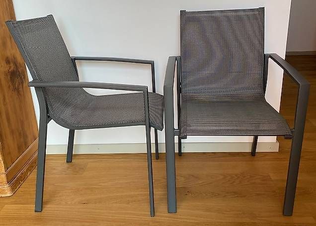 Sedie: 2x Alu-Gartenstuhl Fiji anthrazit – Nuovo (secondo la descrizione) da Thun venduto da urs_p58q